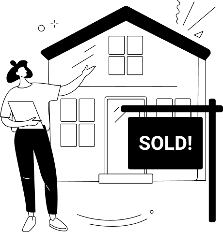 Sell My Home - SOLD sign illustration