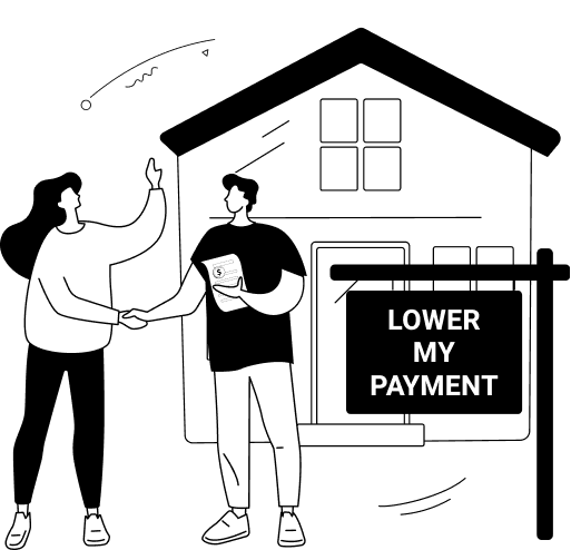 Stay In My Home - Lower My Payment illustration